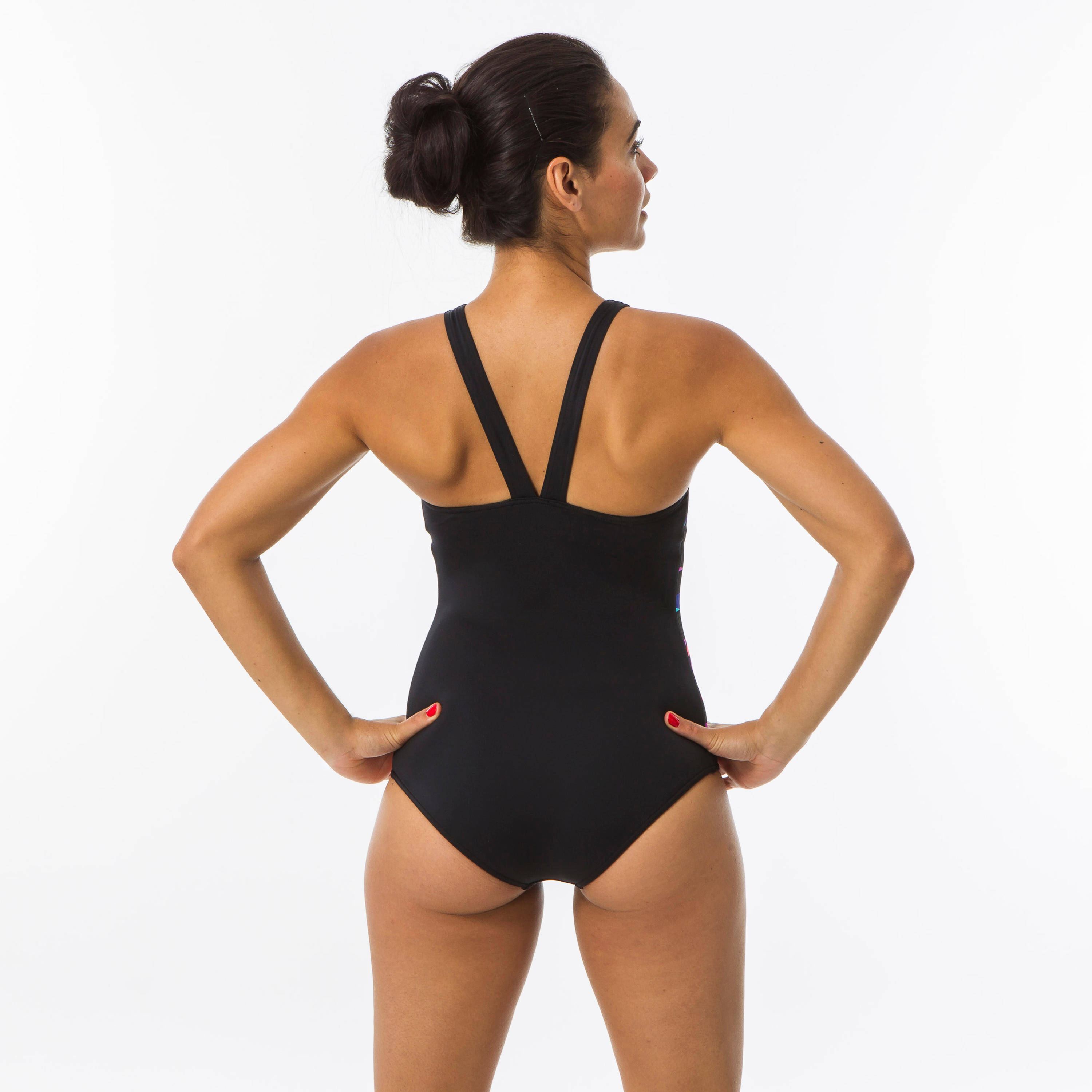Women Swimming One Piece Swimsuit Vega Typ Black -  5