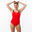 Women's one-piece swimsuit Kamiye+ - red/blue