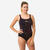 Maillot de bain de natation une pièce femme résistant au chlore Kamiye imo noir