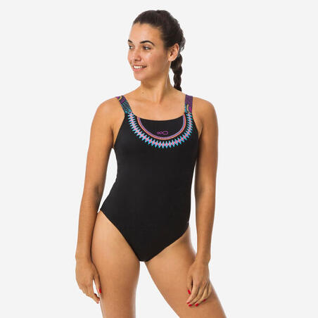 Crni jednodelni ženski kupaći kostim TAIS ETHN
