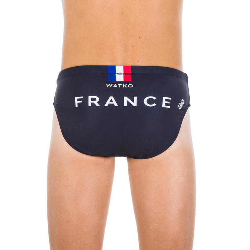 MAILLOT DE BAIN SLIP WATER POLO GARCON FRANCE