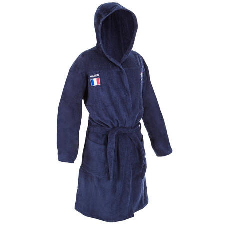 Men's Water Polo Thick Cotton Pool Bathrobe - Official France