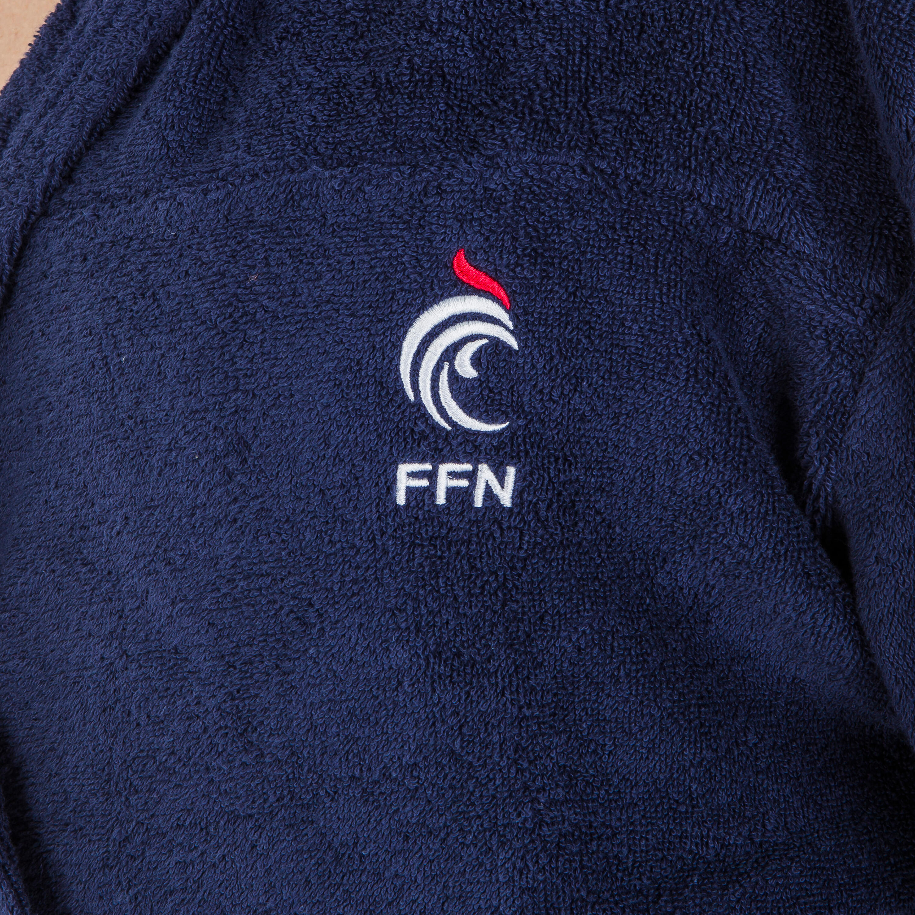 MEN'S WATER POLO THICK COTTON POOL BATHROBE - OFFICIAL FRANCE 4/5