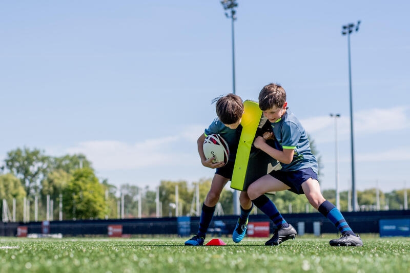 Buty do rugby dla dzieci Offload R500 SG z korkami na grząską nawierzchnię