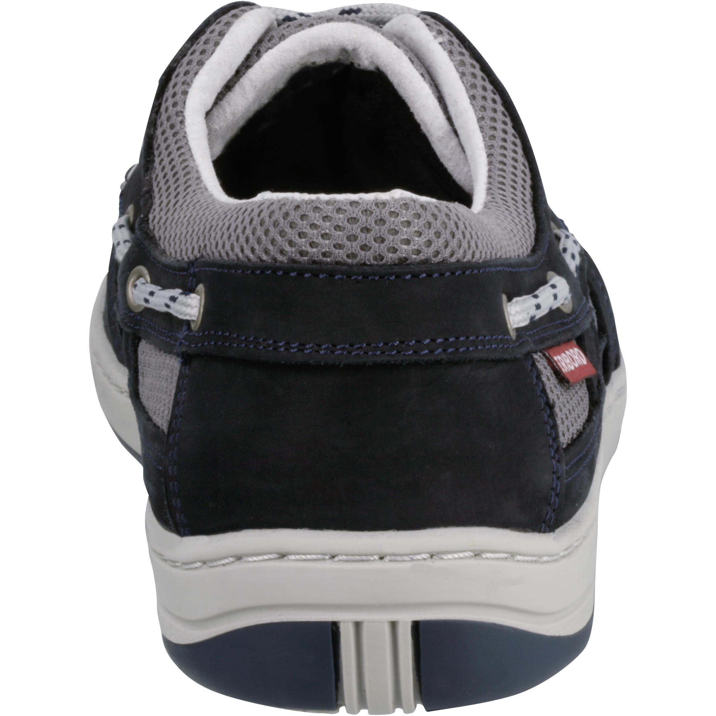 Leather Boat Shoes – Men's - Navy blue, Pearl grey - Tribord