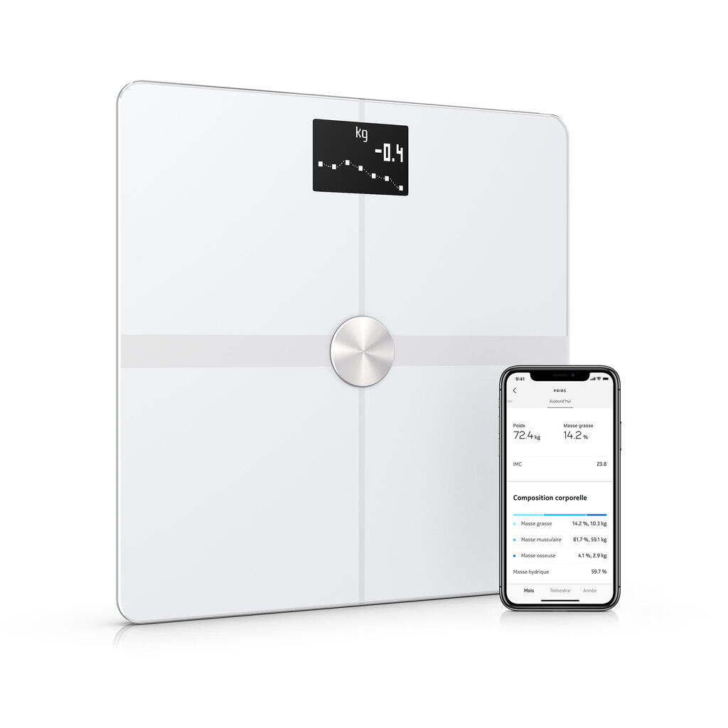 Body+ connected scales white