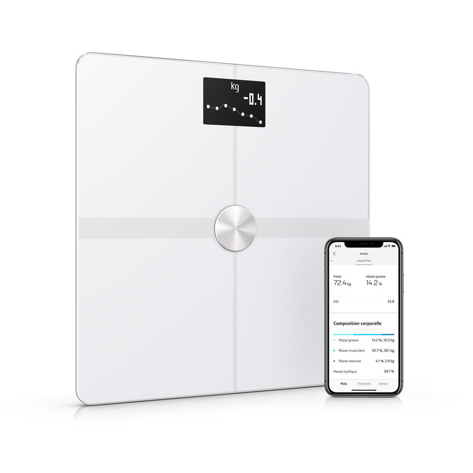 Body+ connected scales white WITHINGS Decathlon