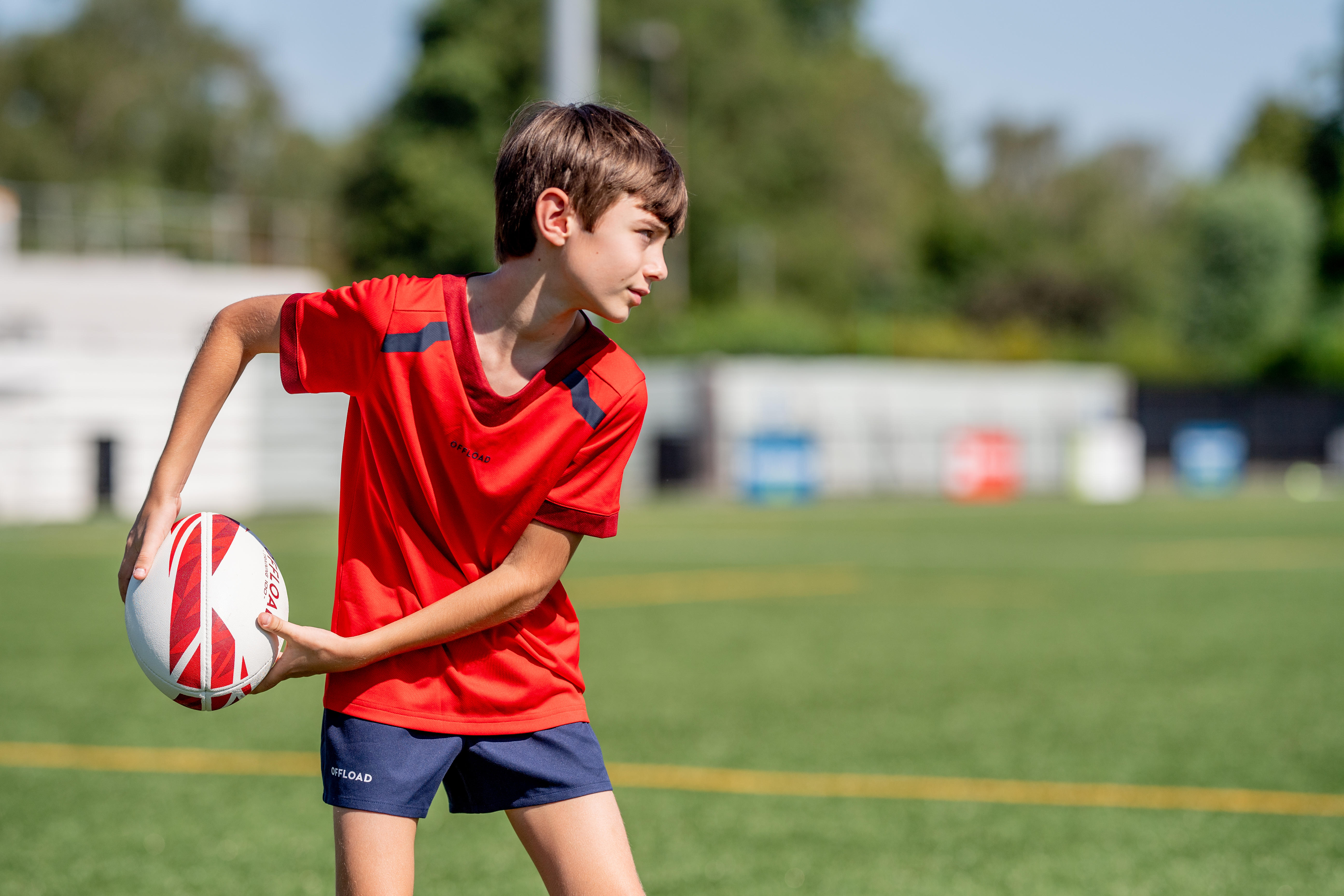 Ballon de rugby taille 4 – R100 rouge - OFFLOAD