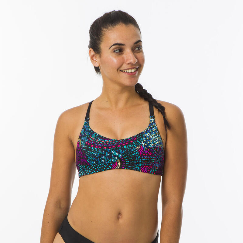 Haut de Maillot de Bain de Natation Femme Riana Eve Noir