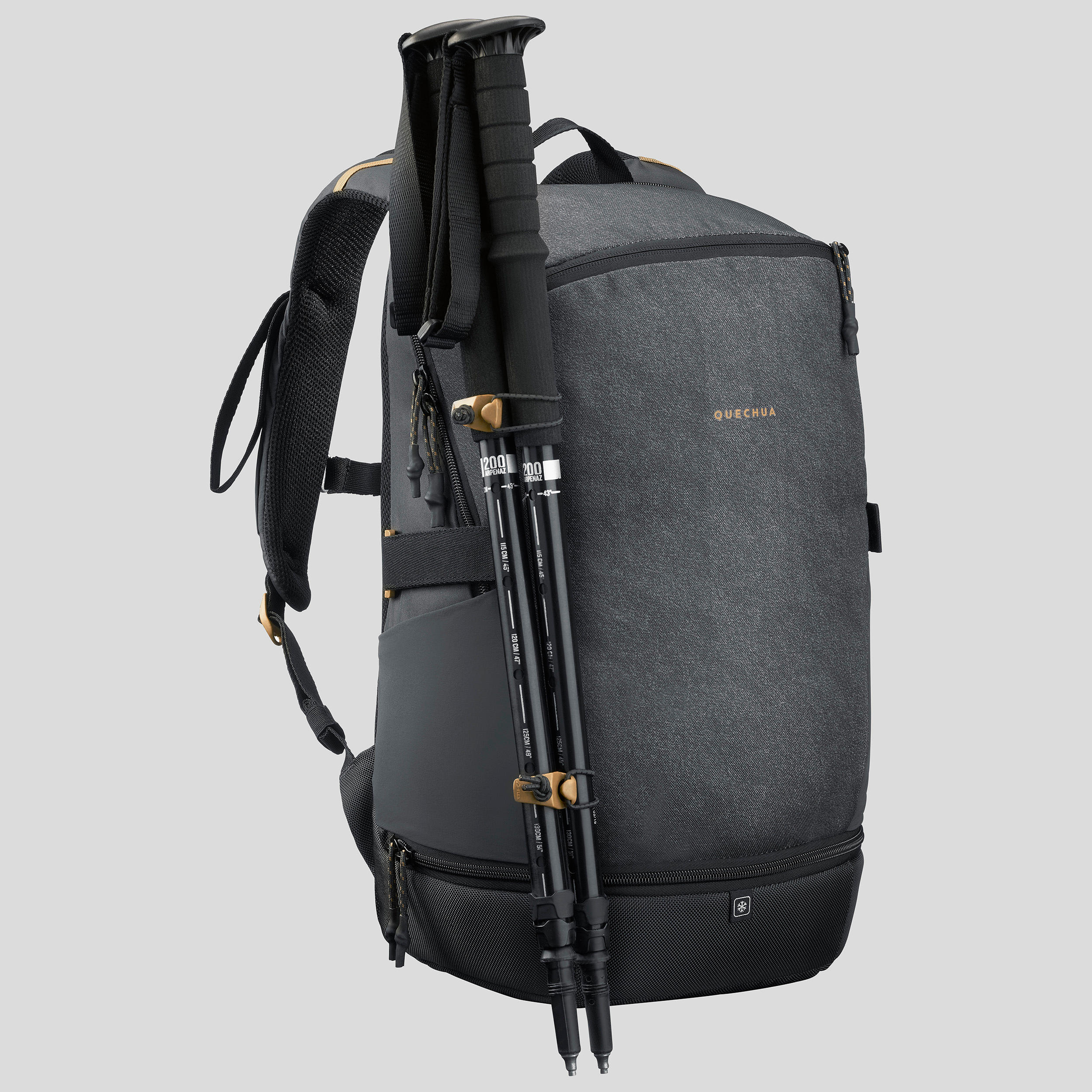 Sac à dos poche isotherme 20 L - NH 500 noir - QUECHUA