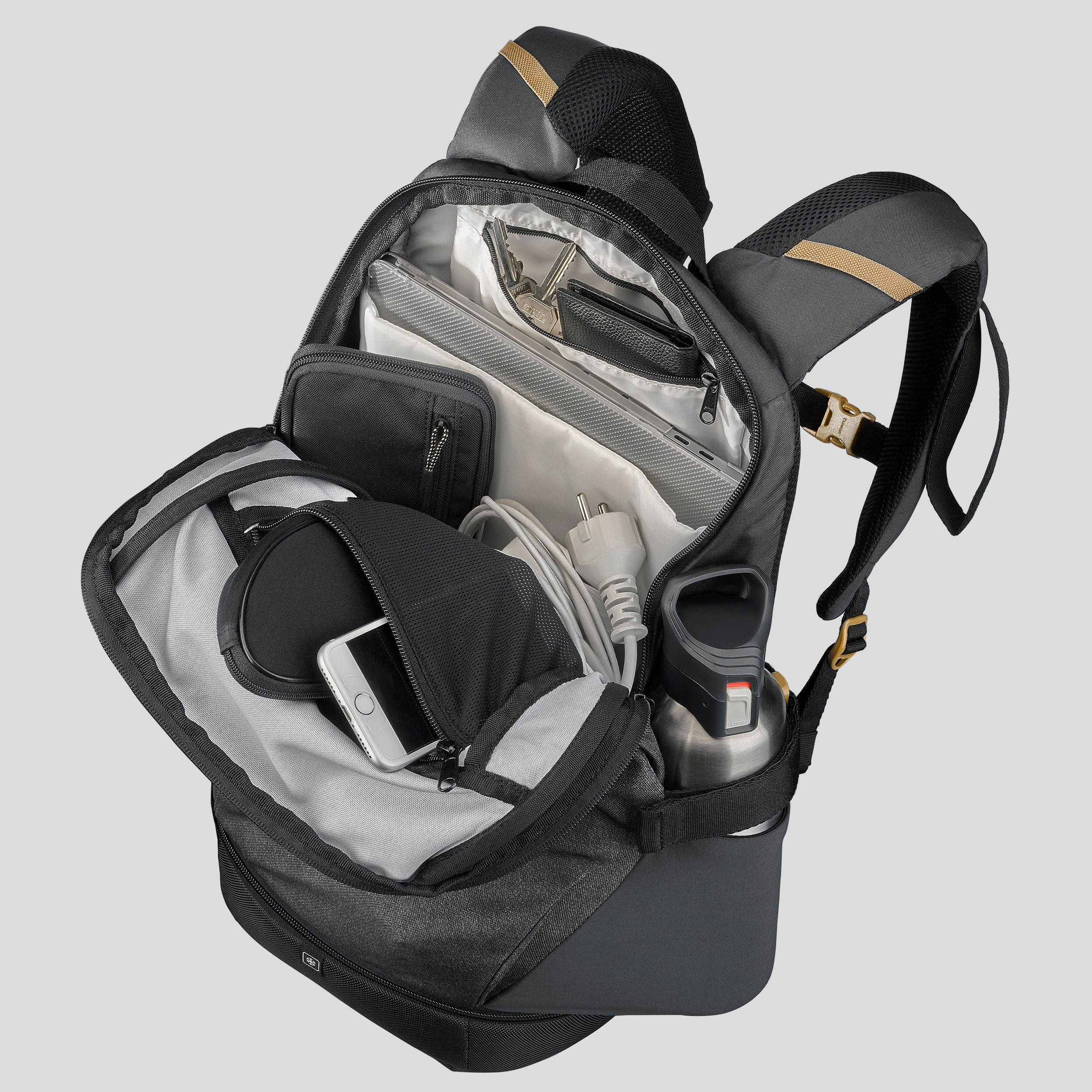 Sac à dos de randonnée isotherme 20L, Arpenaz 500 Ice gris 11/16