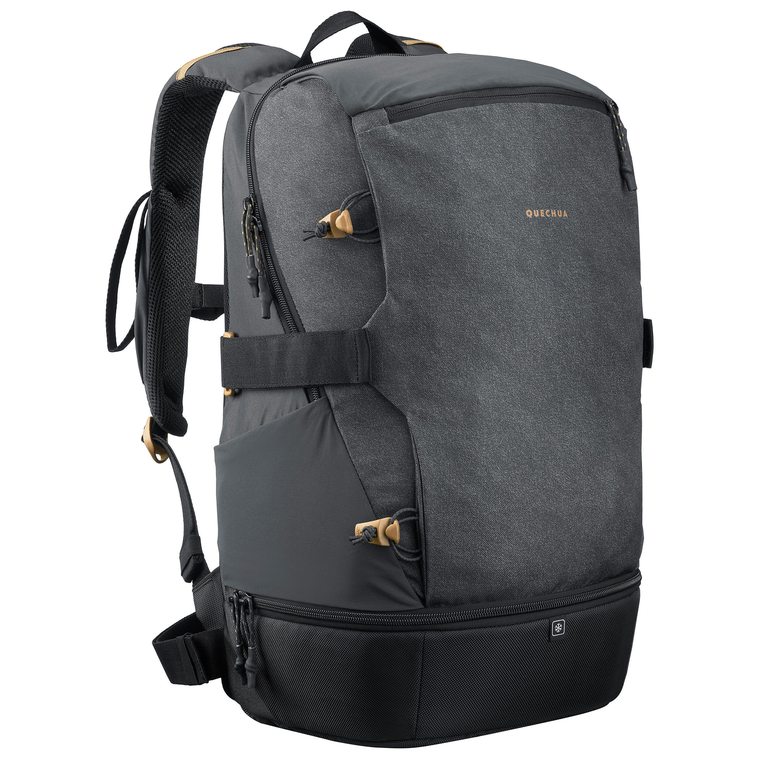 Buy Sports Backpack With Shoe Pocket 17L Grey Light Green Online | Decathlon