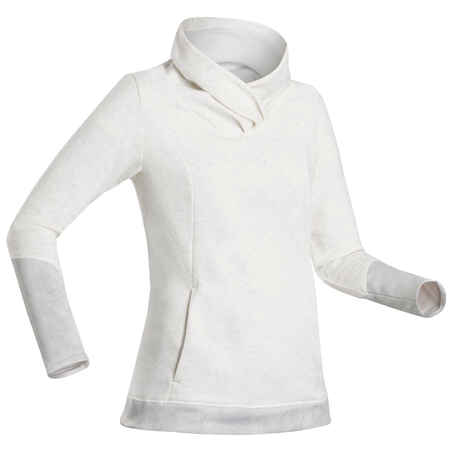 Sudadera de senderismo blanca para mujer NH100 - Decathlon