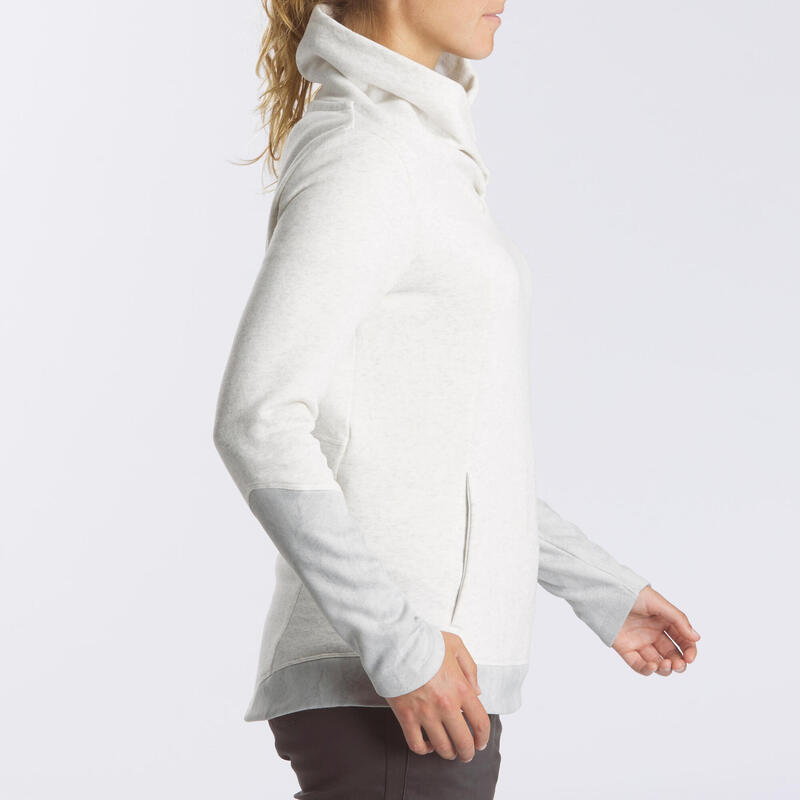 Kadın Outdoor Sweatshirt - Beyaz - NH100