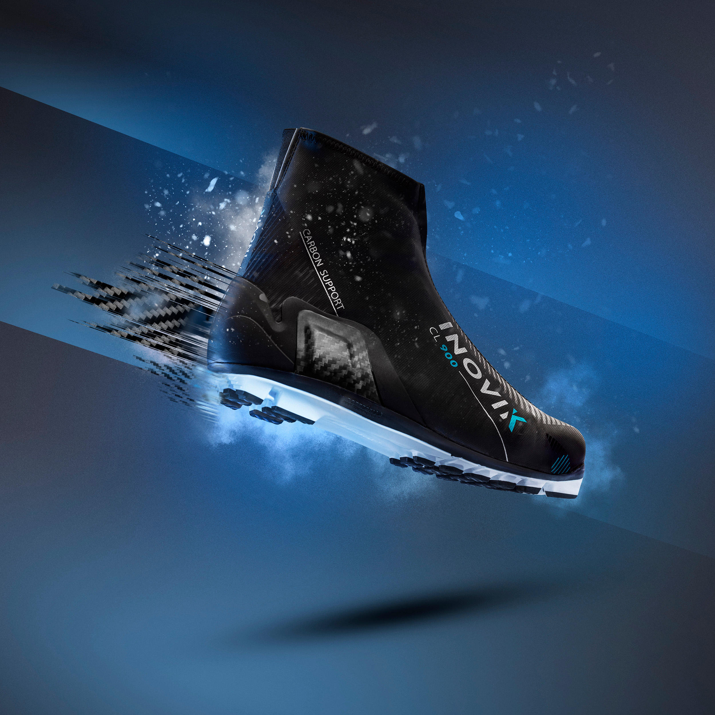 Men's Classic Cross-Country Ski Boots - XC S 900 Black - INOVIK