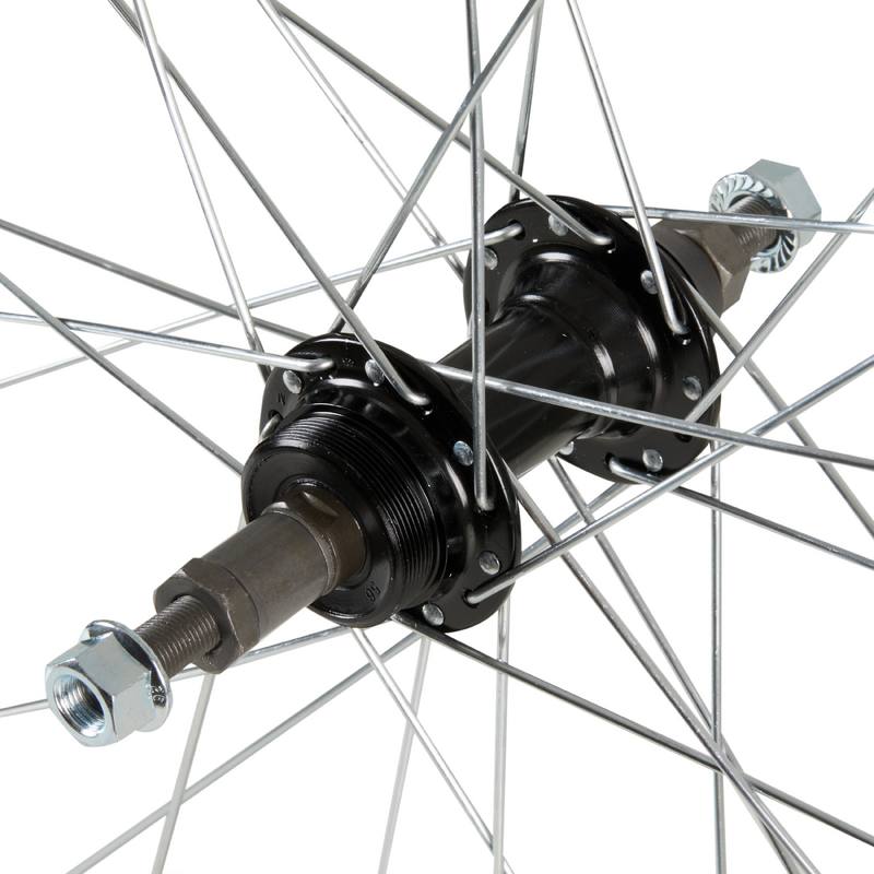 Jeu de roues vélo VTT Sta Tru 26 135/100 argent 7 vitesses QR roue