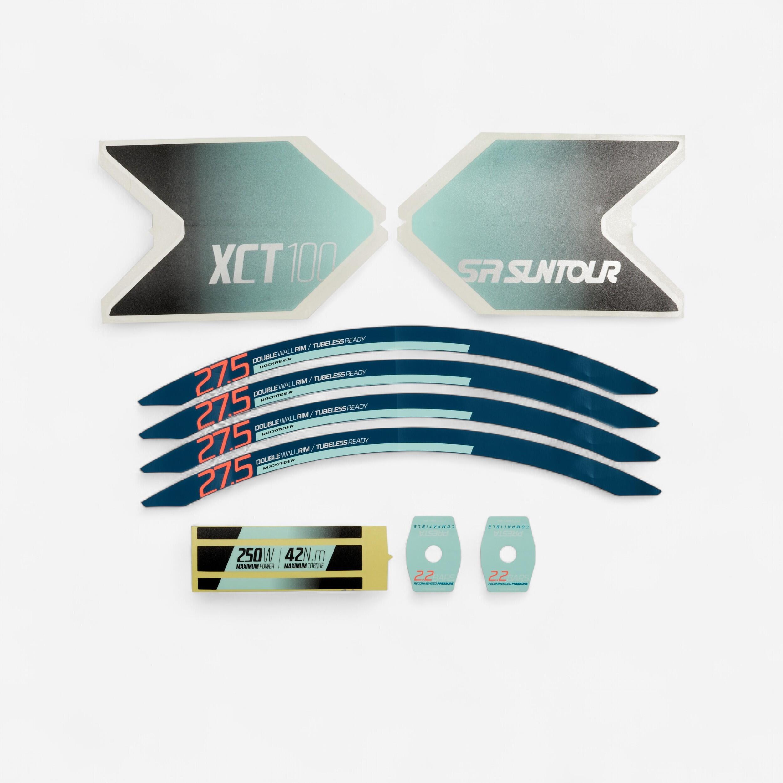 Rockrider - Kit Stickers E-st 100 Blanc - Autocollant - Sav Cycle - - Taille Unique - Decathlon
