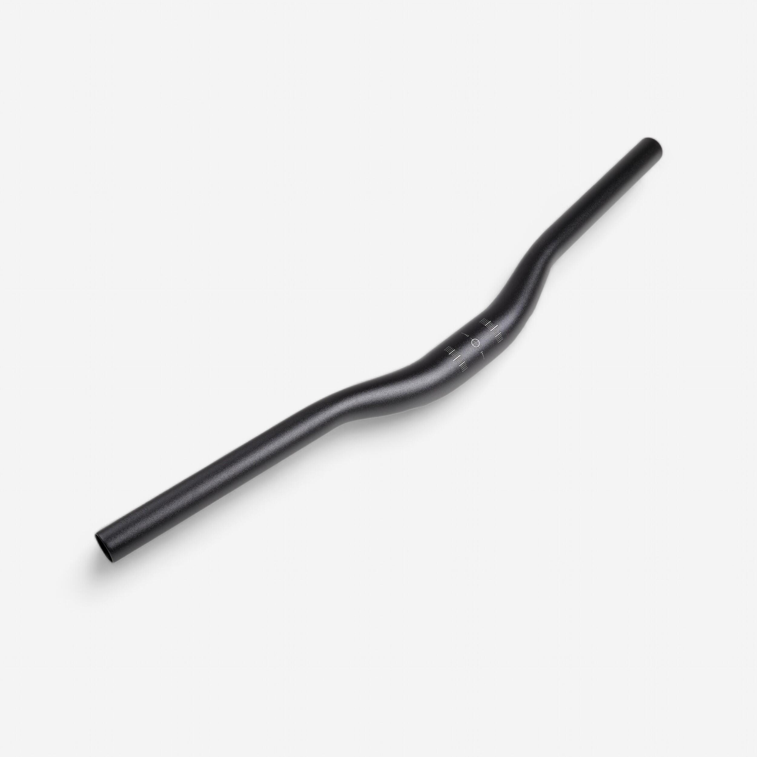 BTWIN Verhoogd fietsstuur centrale diameter 31,8 mm lengte 540 mm zwart |  Decathlon