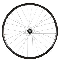 RODA TRASEIRA PARA BTT 26" PAREDE DUPLA, TRAVAGEM V-BRAKE DE RODA LIVRE E ROSCA