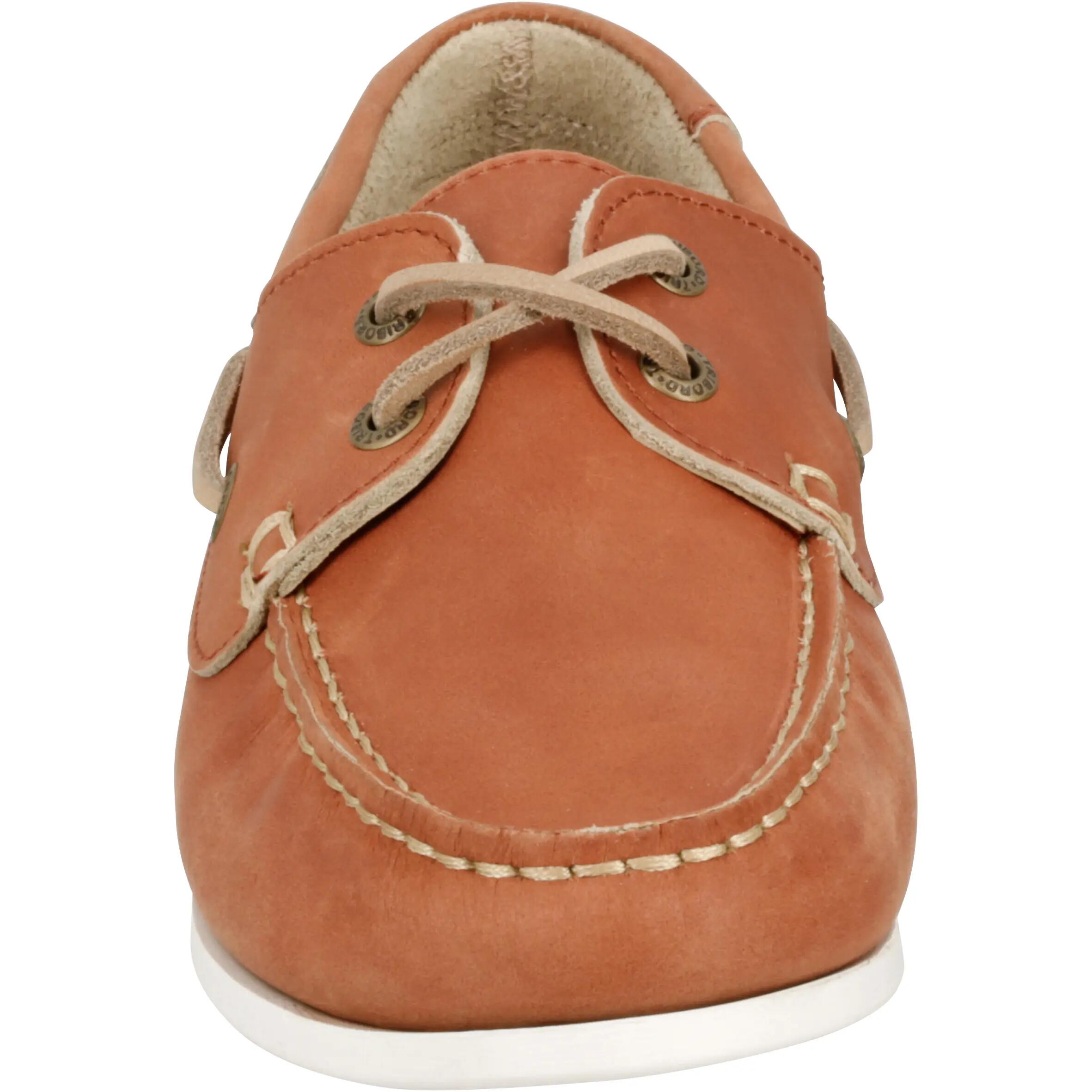 CR500 Women's Leather Boat Shoes - Light Brown 7/14