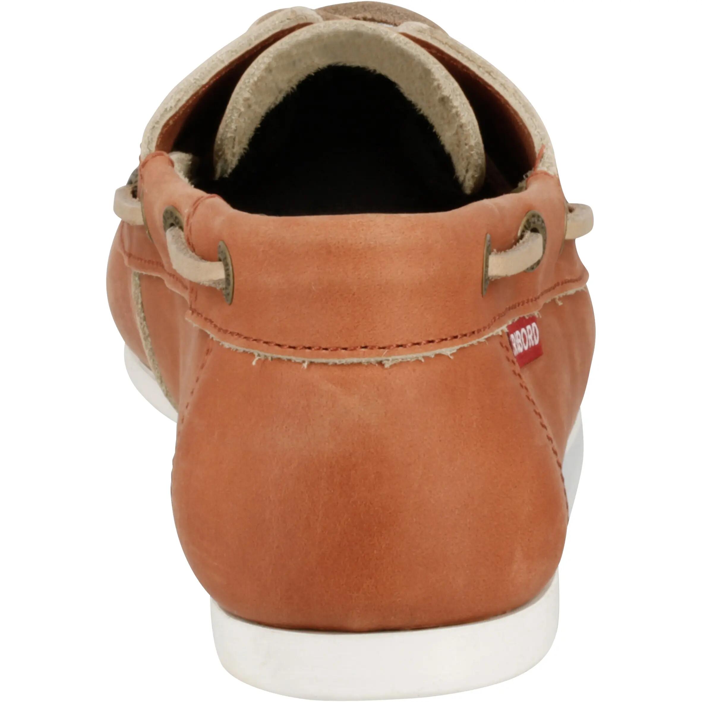 CR500 Women's Leather Boat Shoes - Light Brown 8/14