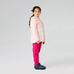 Kids’ HIKING PADDED JACKET 500 CN - Aged 2-6 - Pink