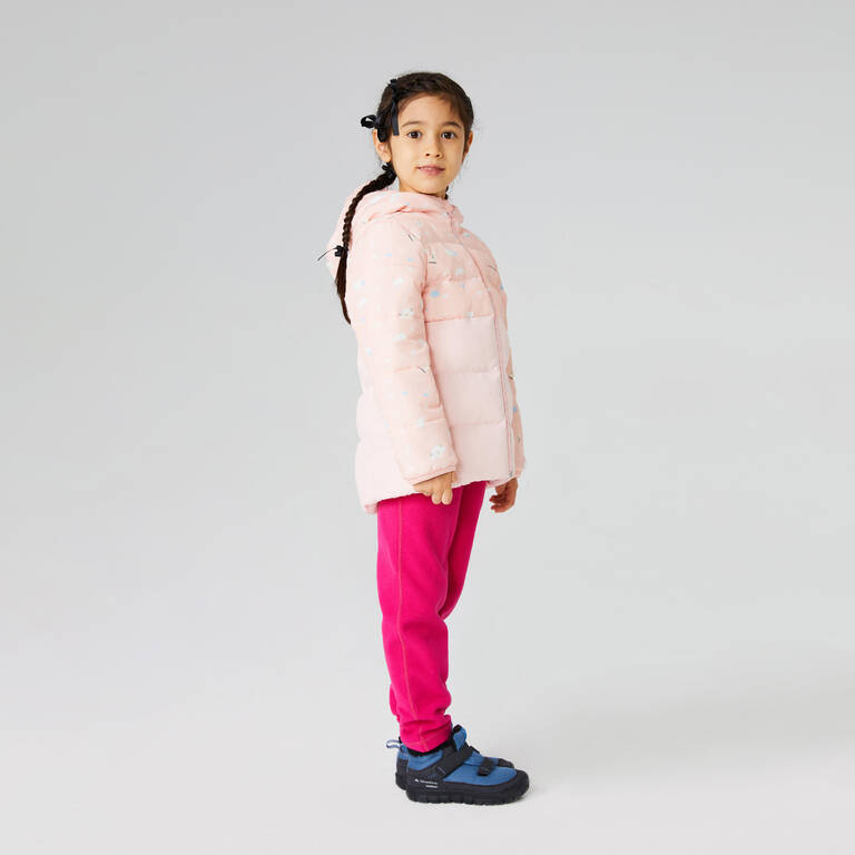 Kids’ HIKING PADDED JACKET 500 CN - Aged 2-6 - Pink