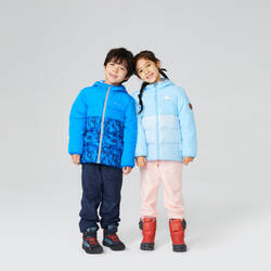 Kids’ HIKING PADDED JACKET 500 CN - Aged 2-6 - Light Blue