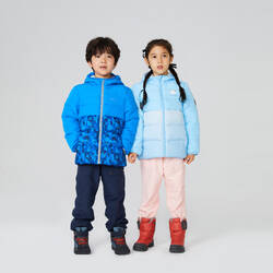 Kids’ HIKING PADDED JACKET 500 CN - Aged 2-6 - Light Blue
