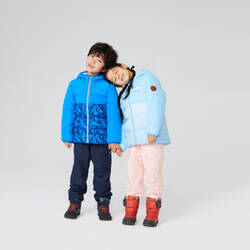 Kids’ HIKING PADDED JACKET 500 CN - Aged 2-6 - Light Blue