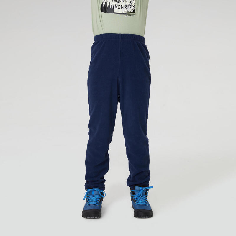 Pantaloni montagna bambino MH100 PILE | blu