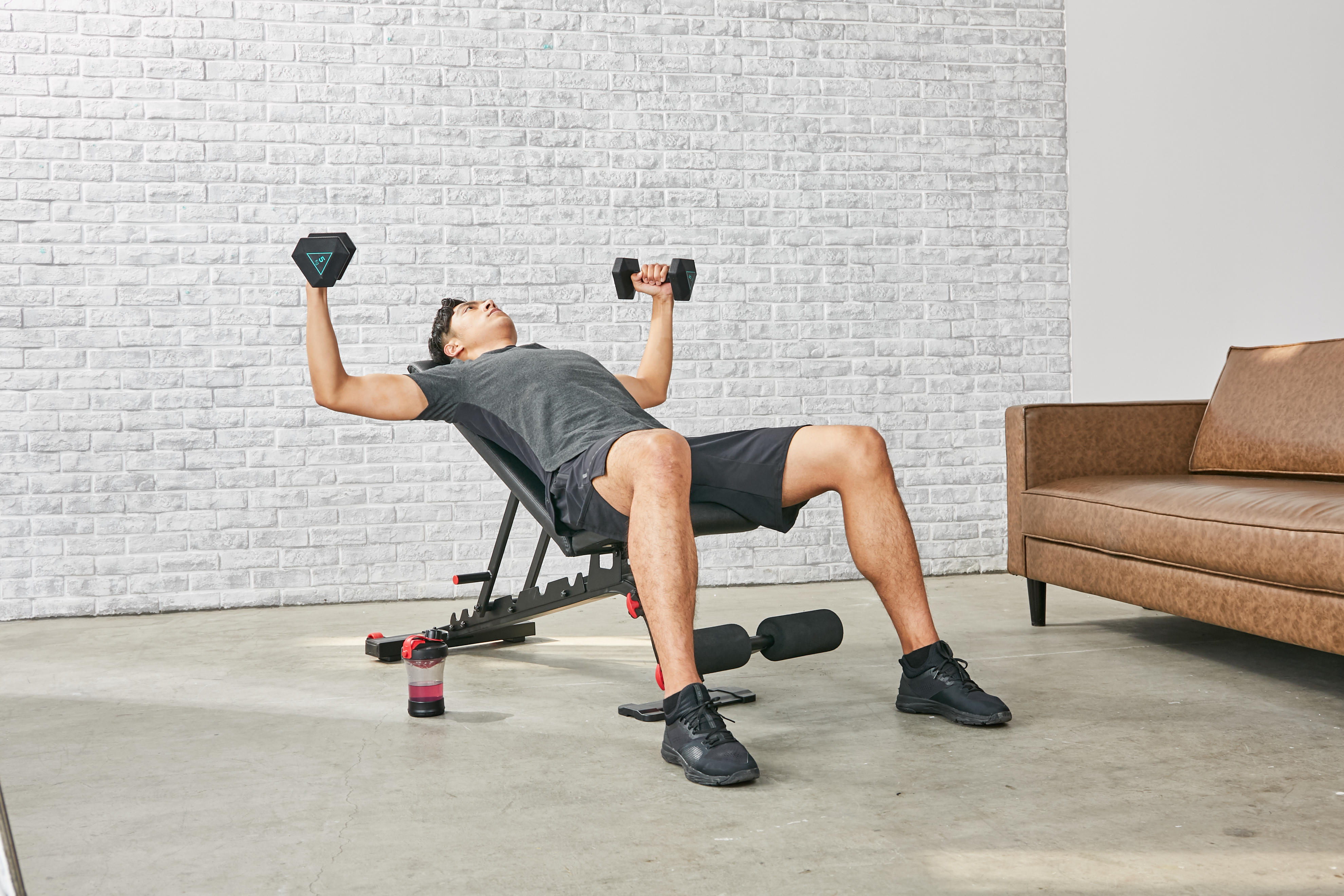 Gym Weight Bench 900 Black Red