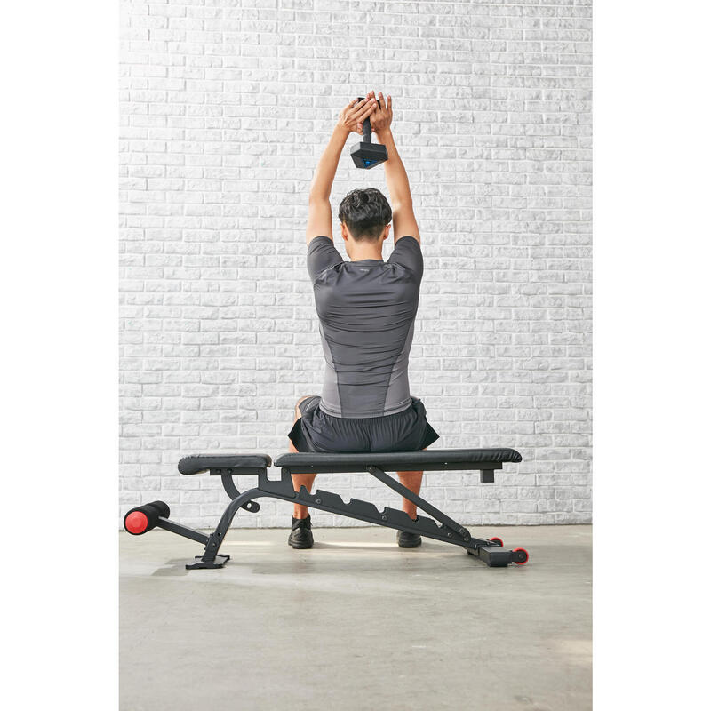 Banc de musculation renforcé inclinable / déclinable - Decathlon