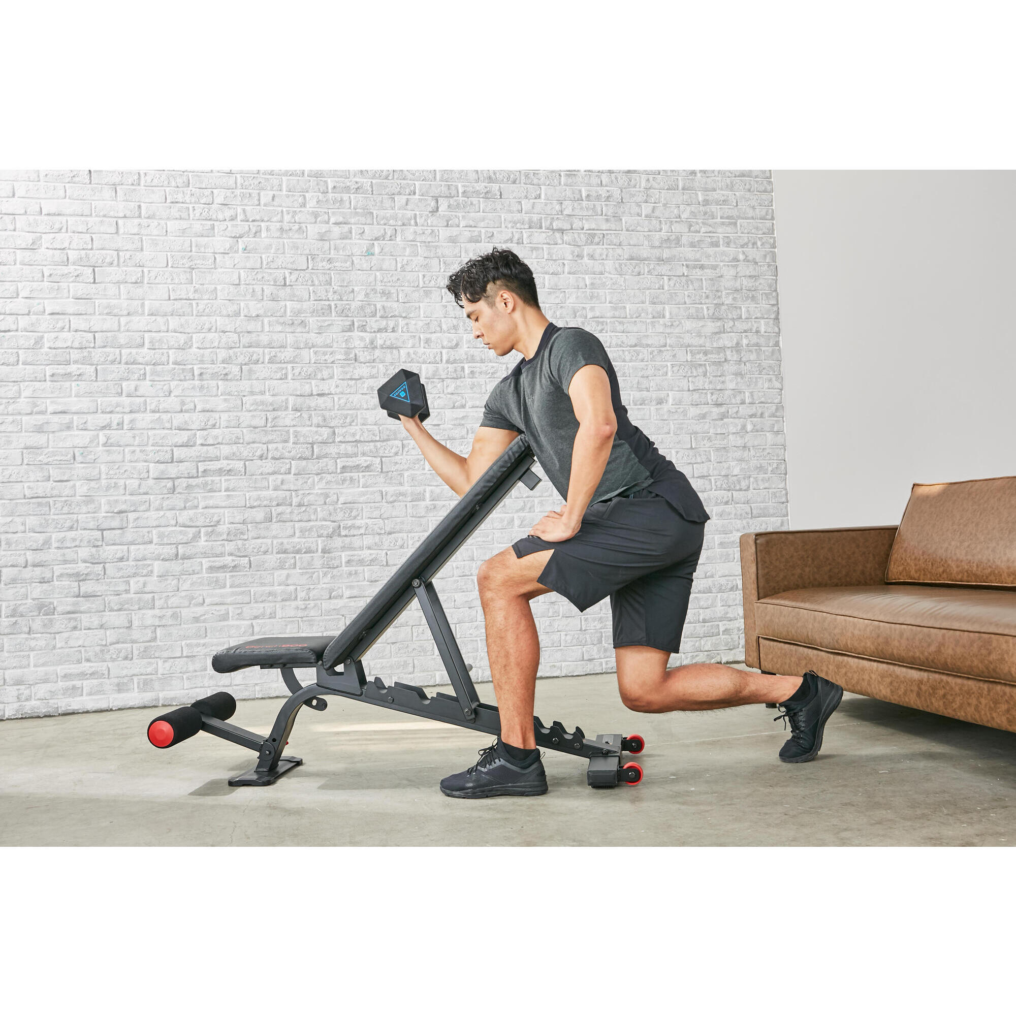 Reinforced, reclining / adjustable weight bench