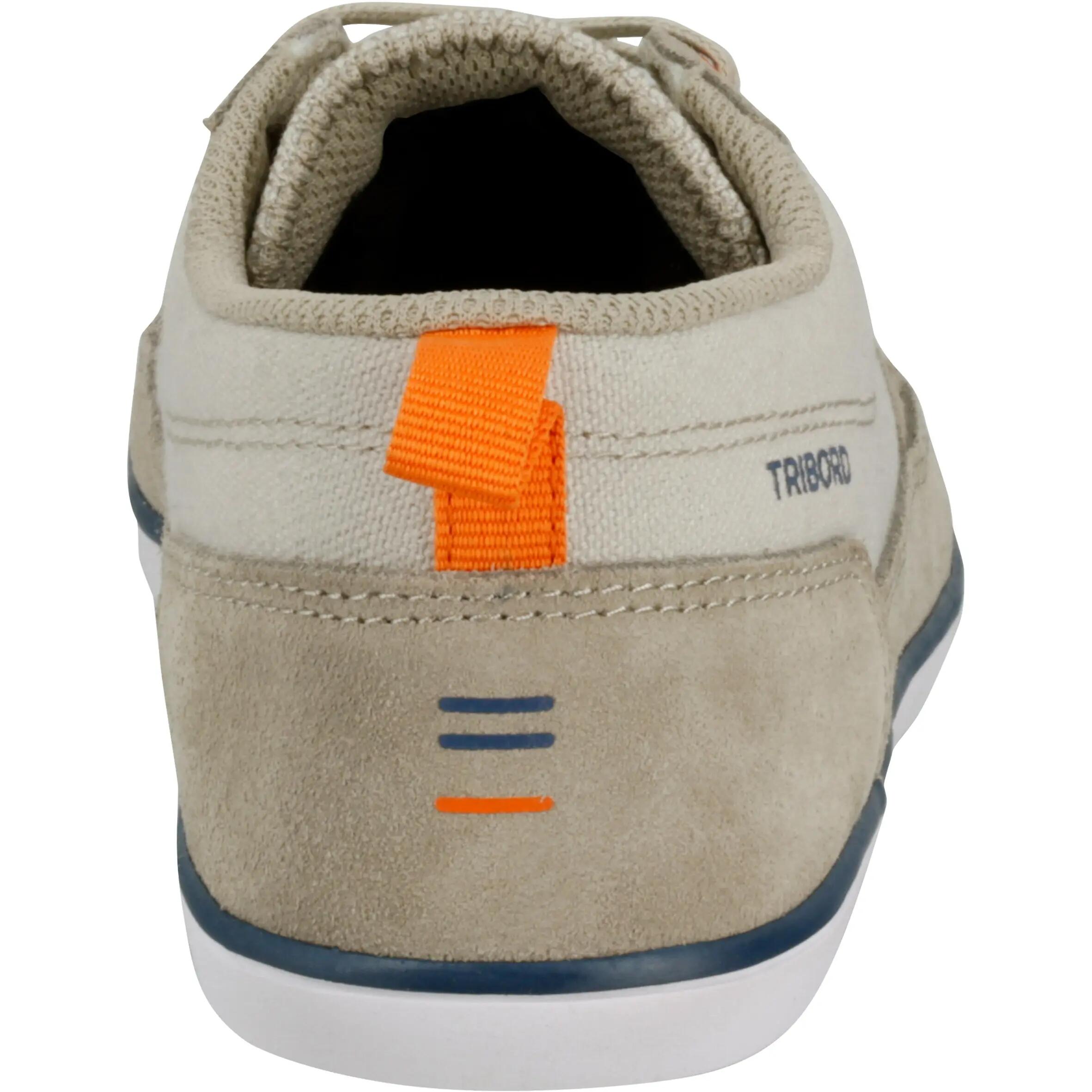 Kostalde Children's Boat Shoes - Beige/Orange 8/15