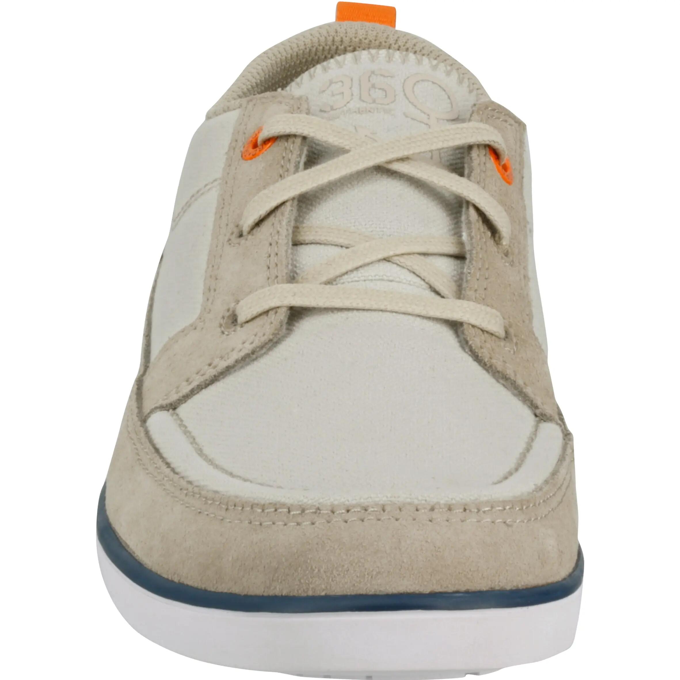 Kostalde Children's Boat Shoes - Beige/Orange 7/15