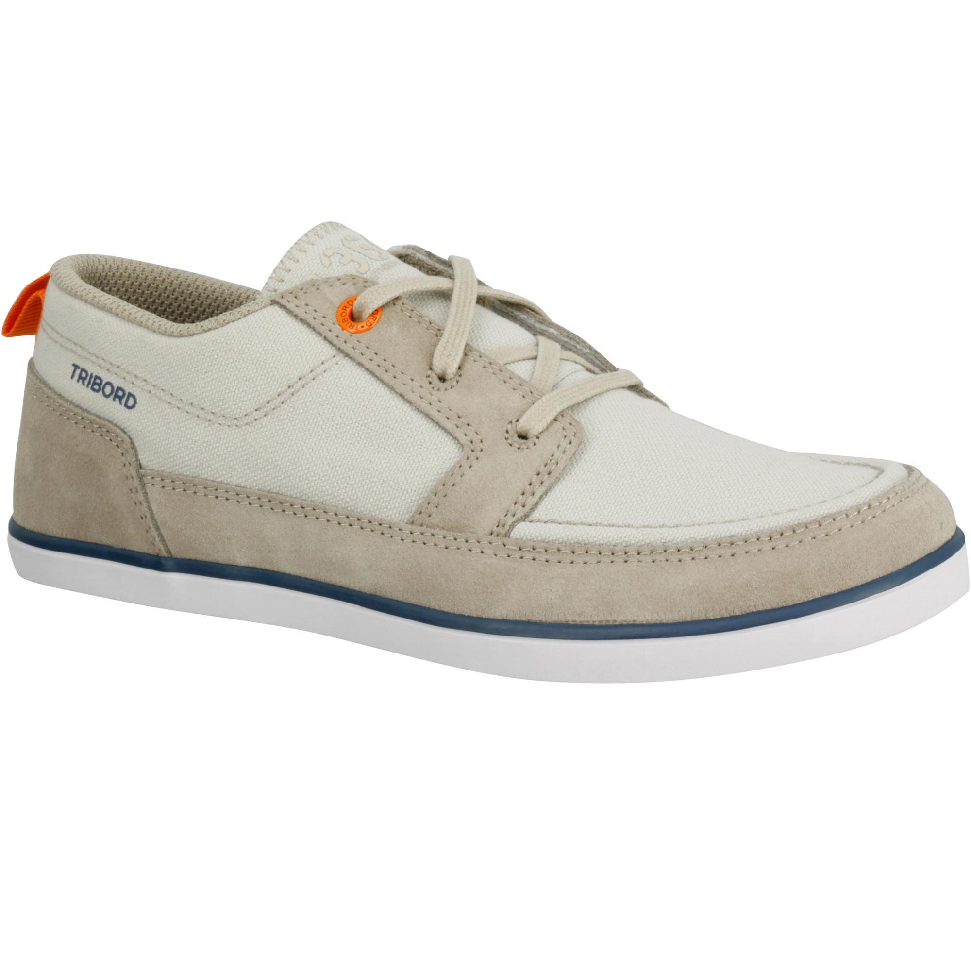 vans bateau beige