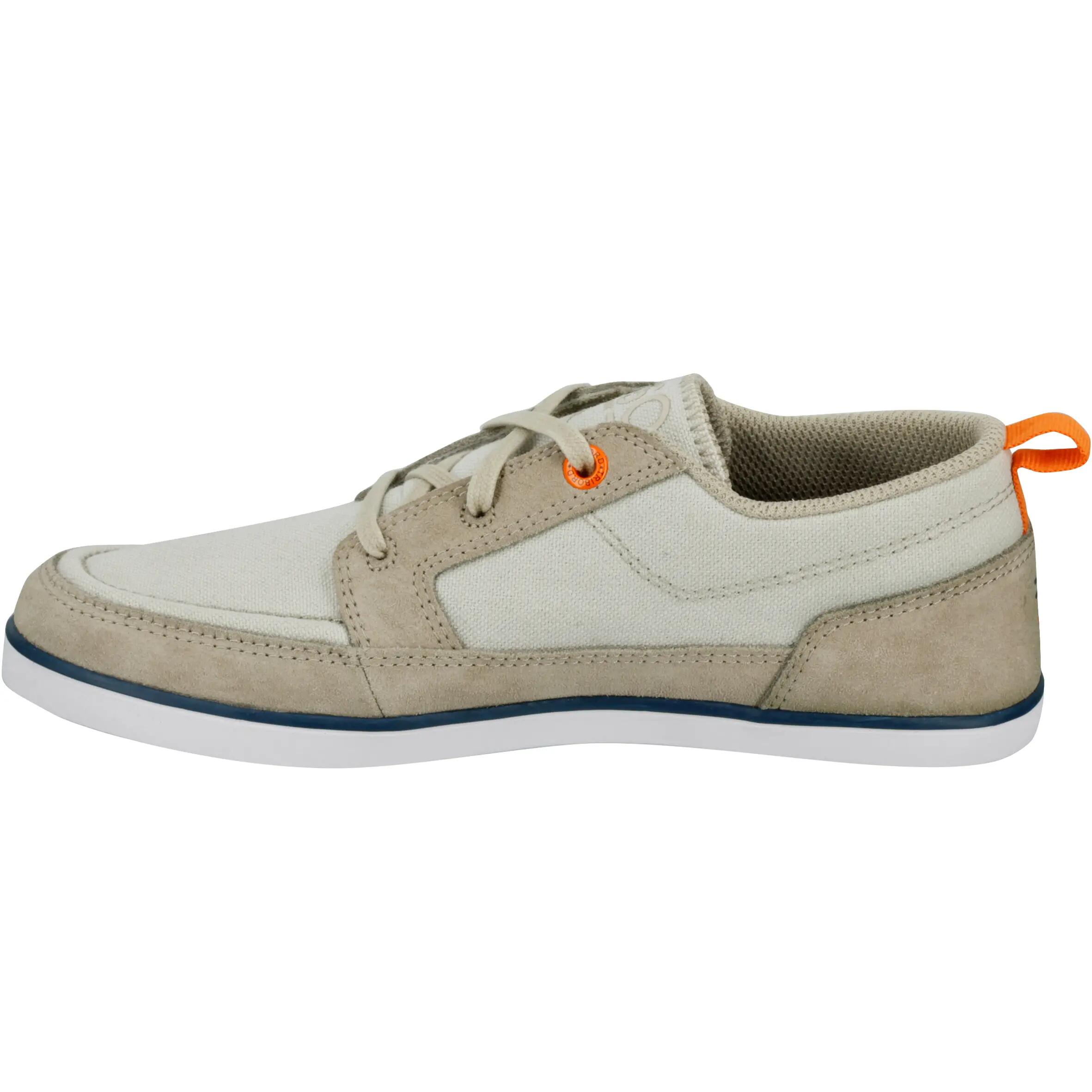 Kostalde Children's Boat Shoes - Beige/Orange 4/15