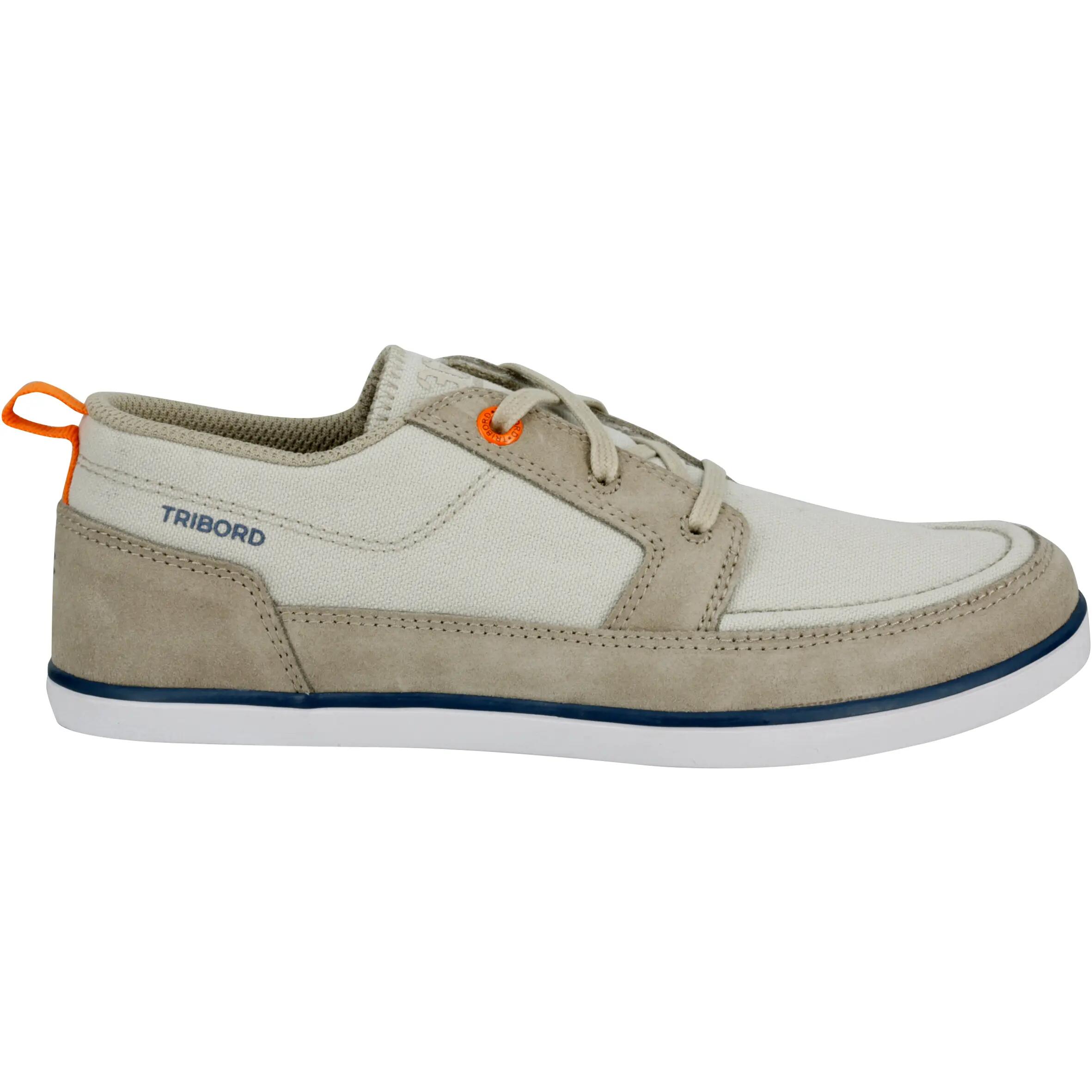 Kostalde Children's Boat Shoes - Beige/Orange 2/15