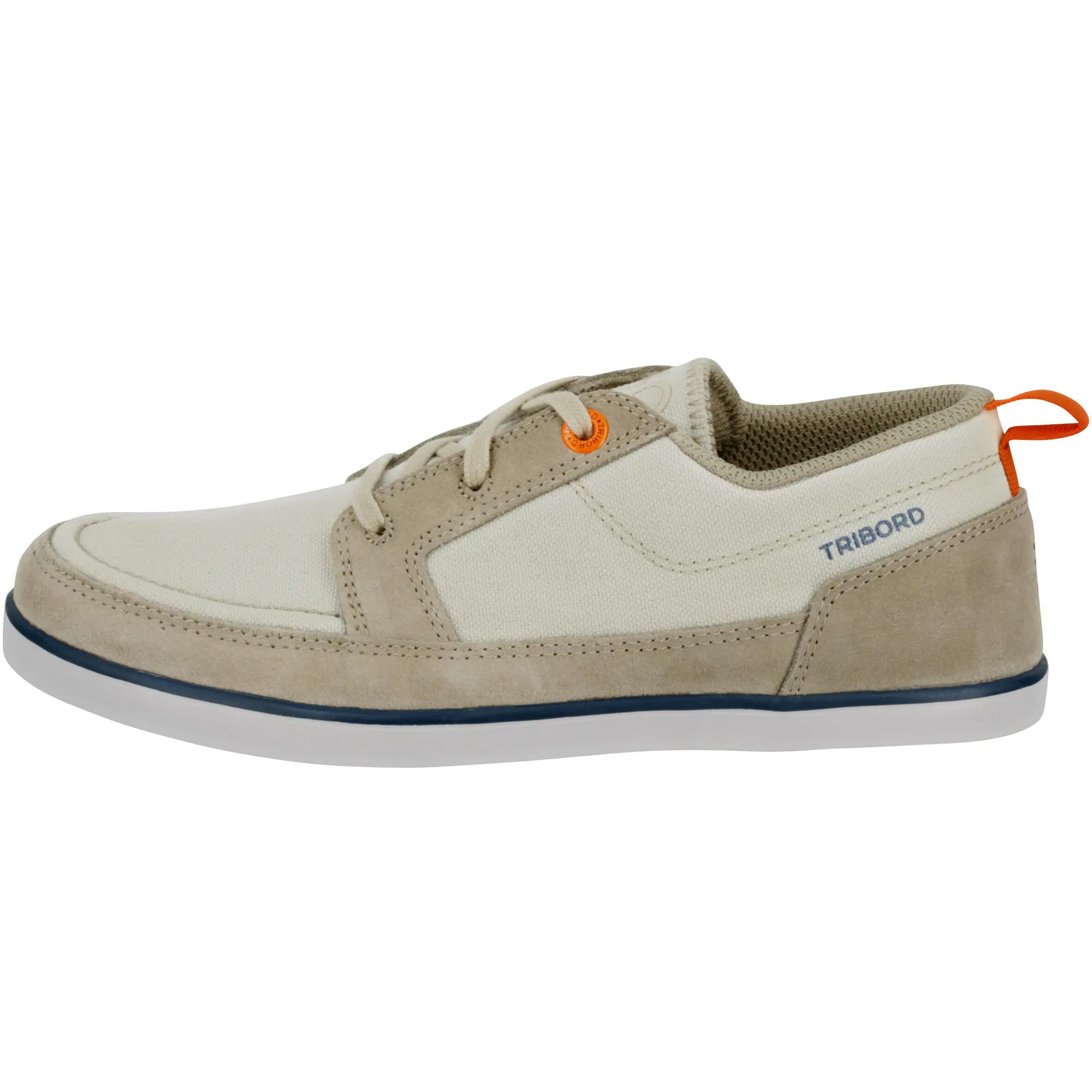 Kostalde Children's Boat Shoes - Beige/Orange 3/15