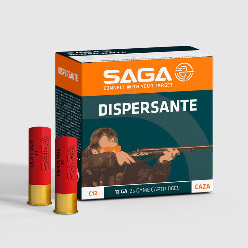 Cartucho Caza SAGA DISPERSANTE Calibre12/70 34GR