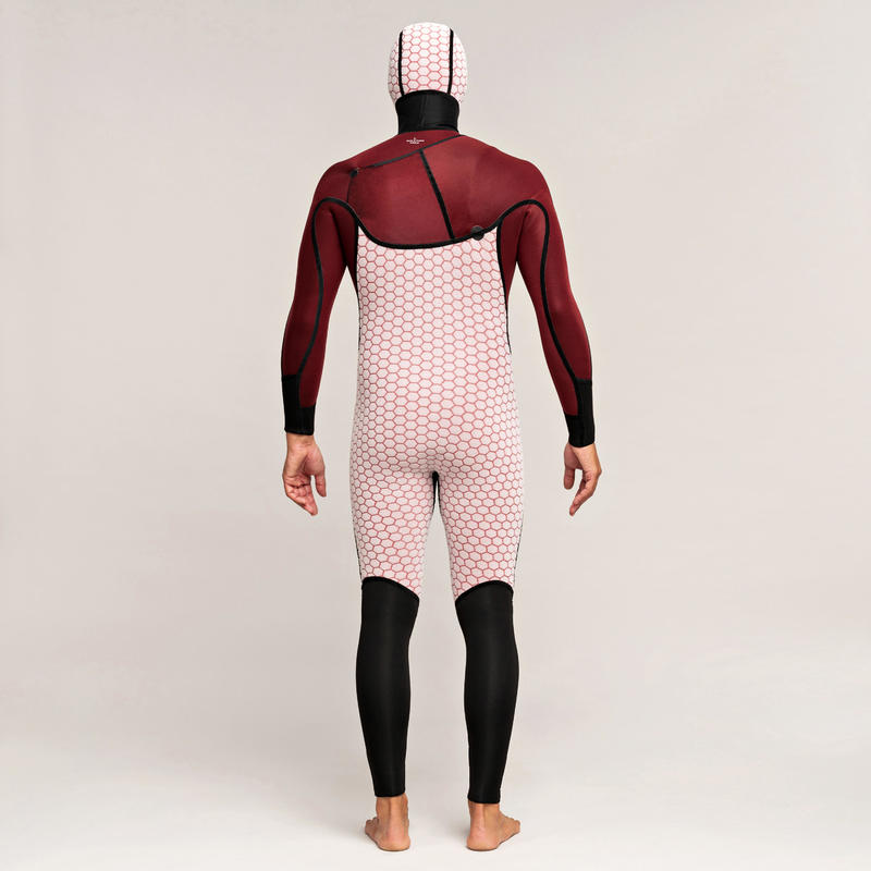 Men's Surfing 5/4 mm Neoprene Wetsuit with Hood 900. Decathlon