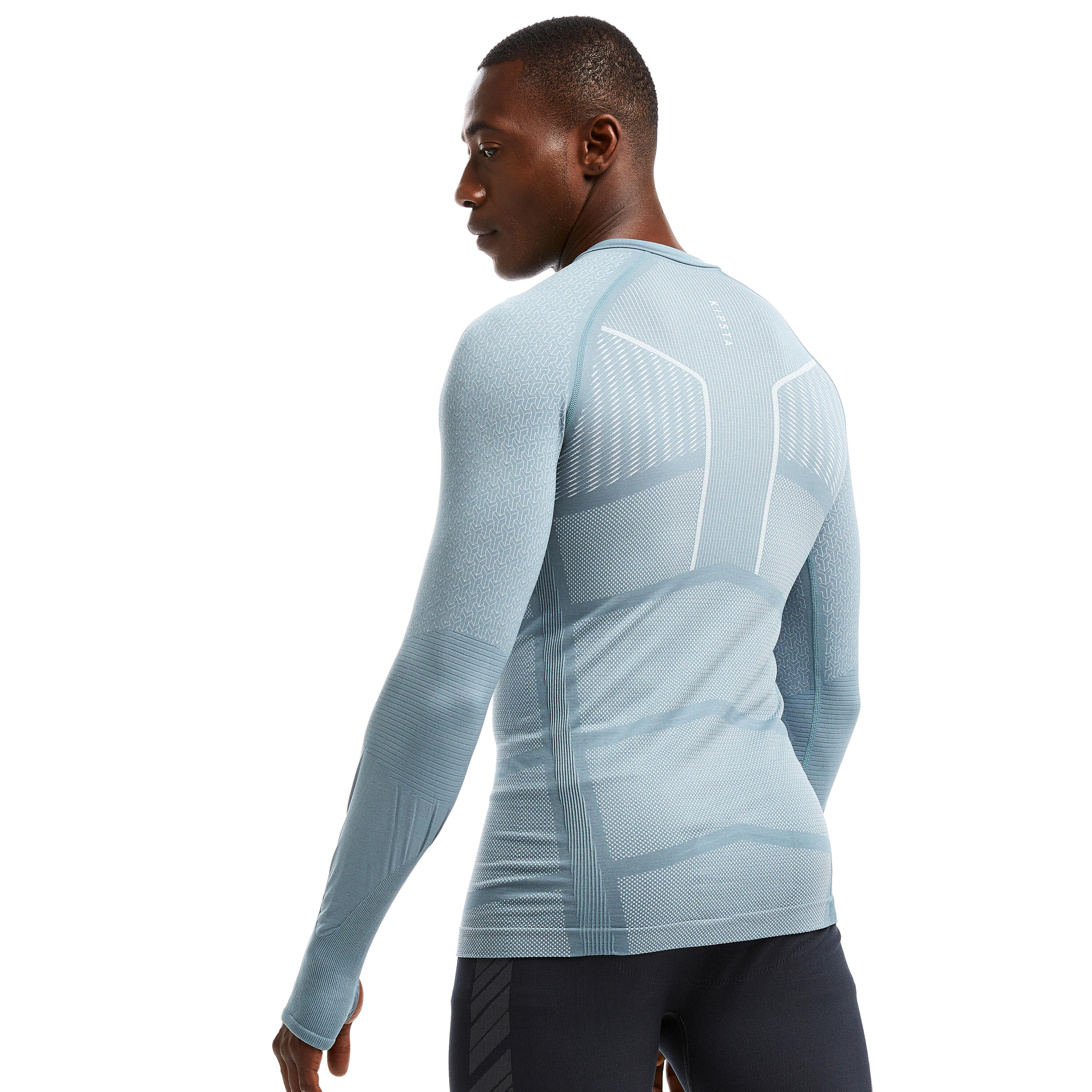Adult breathable football base layer, light grey 7/16