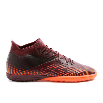 Botas de Fútbol multitacos CLR TF Adulto Burdeos Naranja