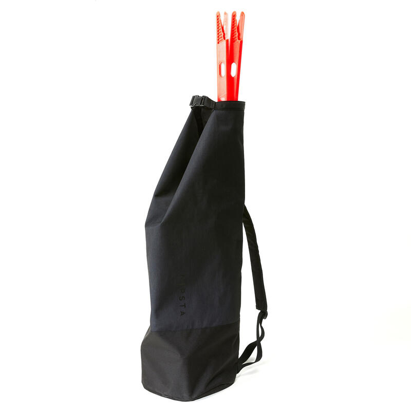 Rucksack für Trainingsausrüstung Teamsport 45 Liter schwarz