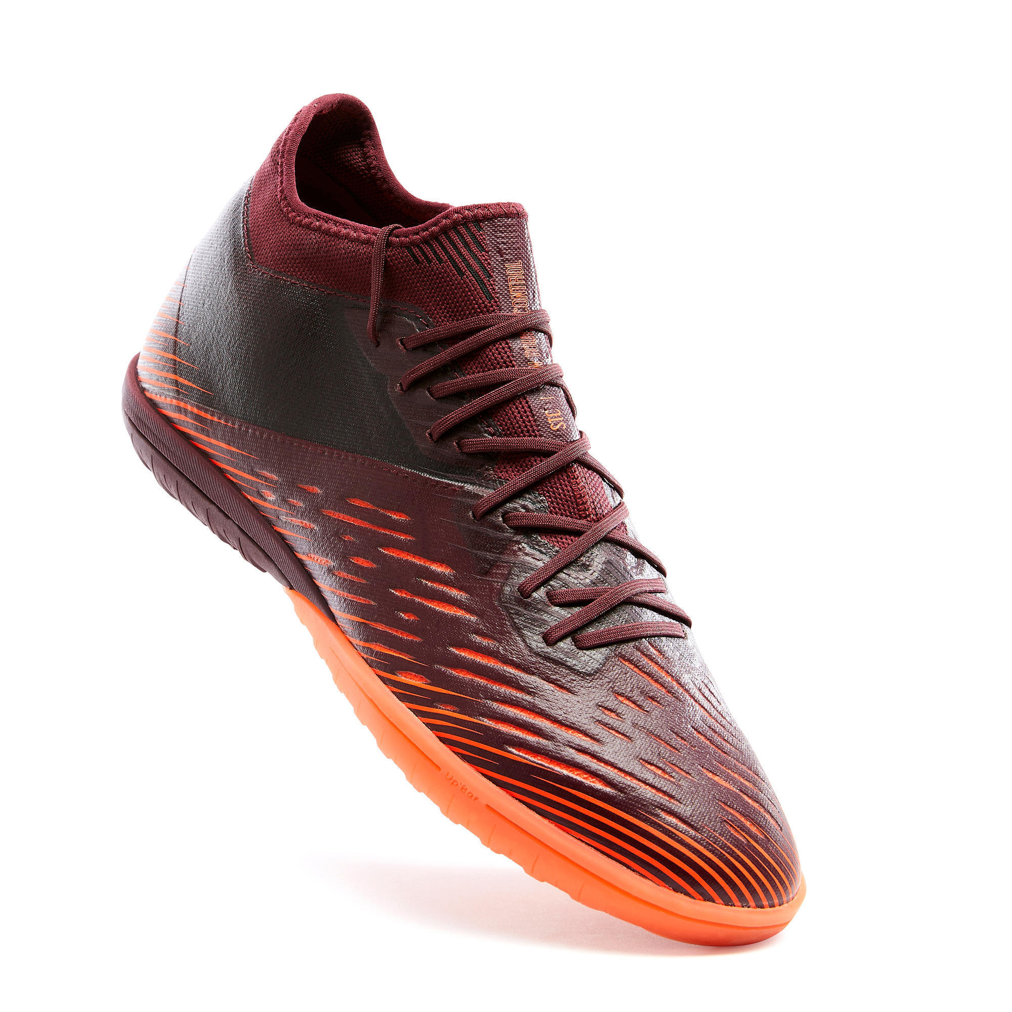 burgundy football boots
