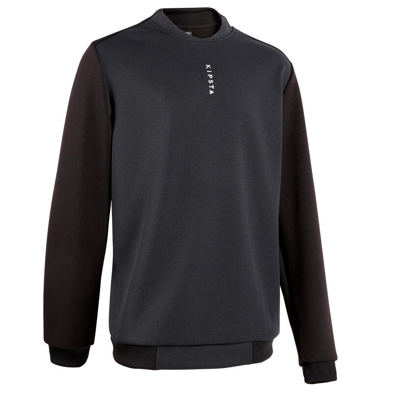 Kinder Fussball Sweatshirt - Essentiel Verein schwarz/grau