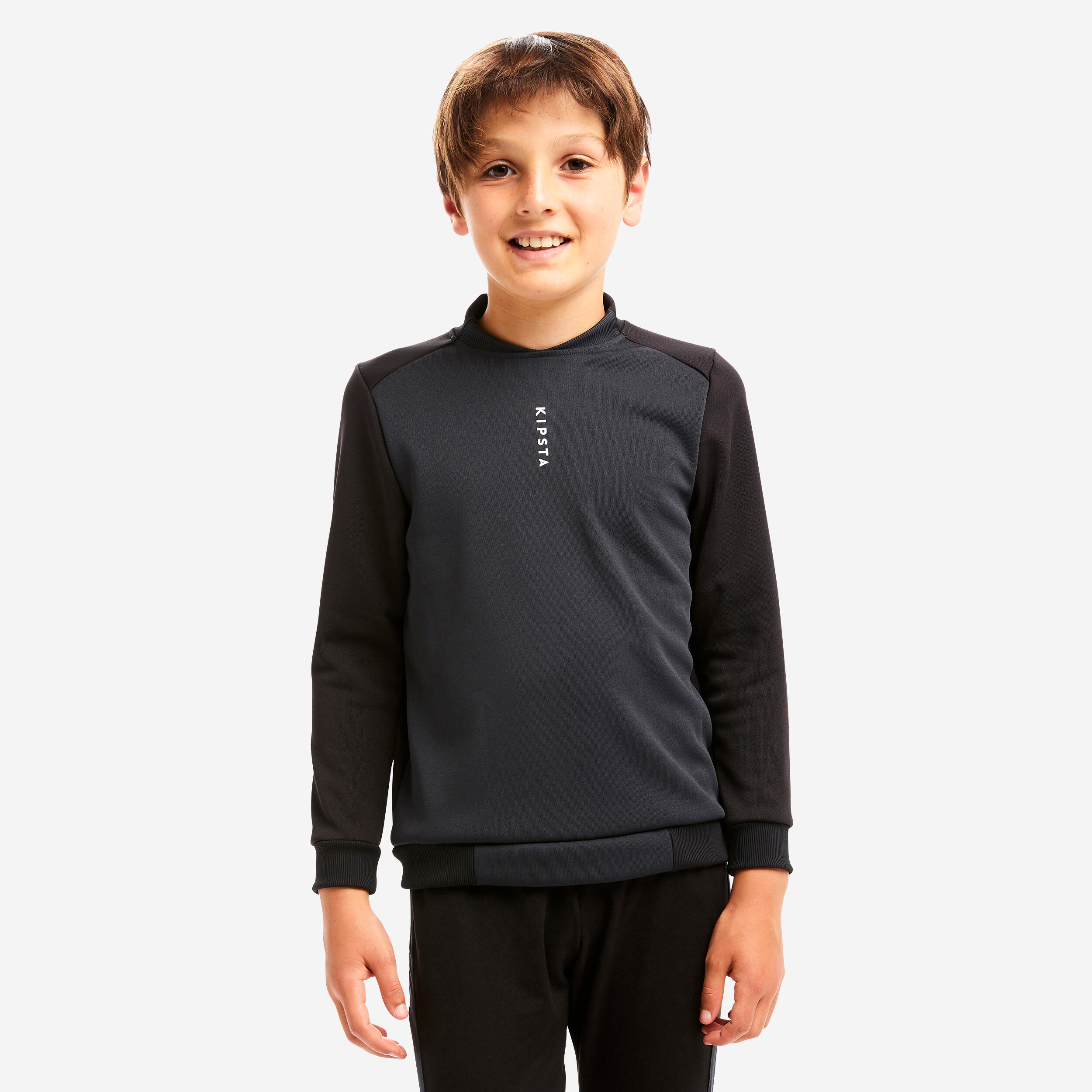 Kinder Fussball Sweatshirt - Essentiel Club schwarz/grau