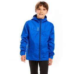 Kids' Rainproof Football Jacket T500 