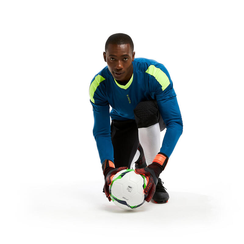 Lange keepersshort voetbal volwassenen F500 zwart